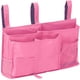 thumbnail image 1 of Organizador De Cama Colgante, Bolsa De Almacenamiento De Riel De Cama Para Dormitorio Universitario, Cama, Dormitorio, Rosa, 1 of 2