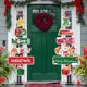 thumbnail image 2 of 2 Paquete Feliz Navidad Porta Hanger Fiesta De Vacaciones Señal Colgante De La Pared Tiene Una Feliz Pequeña Navidad Señal De Casa Decoración De La Pared Para Decoraciones De Puertas De Navi, 2 of 3
