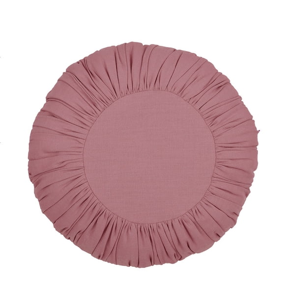 Cojín redondo arrugas 40cm rosado
