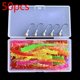 thumbnail image 2 of Cebos blandos, larvas de pesca, gusanos, cola de paleta, swimbaits con 5 cabezas plomadas, cebos artificiales, aparejos de pesca, anzuelos, jigs para pesca en agua salada y dulce., 2 of 7