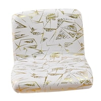 Magideal - Funda Para Silla De Comedor, Funda Para Taburete De Bar, Funda Elástica Cómoda Y Suave Para Silla De Pub Con Respaldo Para Cocina, Dormitorio De Granj Blanco