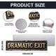 thumbnail image 2 of Letrero decorativo salida dramática aluminio 10x40 cm decoración pared 2D plano ornamentado humorístico espacio entretenimiento hogar, 2 of 7