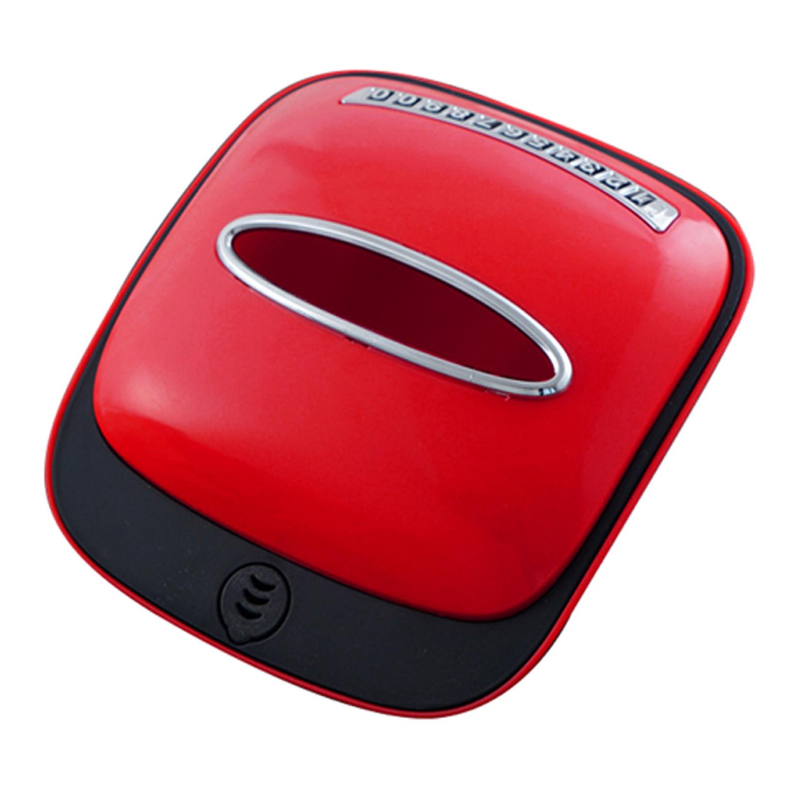 Magideal - Caja De Pañuelos, Soporte De Papel Para Servilletas Para Coche, Dispensador De Pañuelos, Caja De Almacenamiento De Papel Para Contenedor De Pañuelos F Rojo