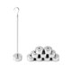 thumbnail image 4 of Set de masa ranurada Lab WORK, metal cromado, 100 g, 4 of 8