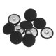 thumbnail image 1 of Uxcell 10pcs 32L Botón Cubierto de Tela de 20mm con Vástago Metálico Redondo para Trajes, Vestidos, Blusas, Negro, 1 of 5