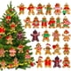 thumbnail image 1 of Adornos navideños para hombre con pan de jengibre Garma, 24 unidades, con cintas, 1 of 8