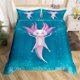 thumbnail image 1 of Galaxy Duvet Cover Twin King Cute Axolotl Bedding Set Cartoon Salamander Comfortable Cover Polyester Ocean Sealife Bedspread Cover, 1 of 5