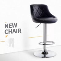 Bj Hogar - Silla Piso Bar Altura Regulable Taburete Con Respaldo Bj005