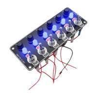 Ioensy - Panel De Interruptores De Palanca Para Autocaravanas, Vehículos Recreativos, 6 Unidades, Barco, Interruptor Basculante Multifuncional