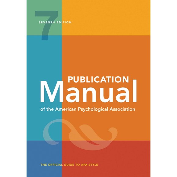 Manual de publicación de libros 7a edición American Psychological