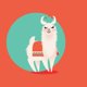 thumbnail image 2 of Tarjeta de Cumpleaños PopShots Studios – Llama, 2 of 2