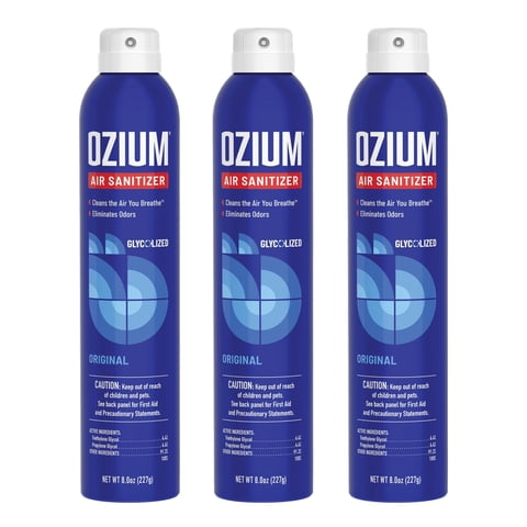 Desinfectante De Aire Y Eliminador De Olores Ozium, 240 Ml, Aroma Original