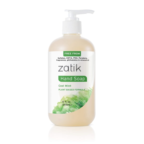 Jabón de Manos Zatik Menta Fresca 355 mL Hidratante para Piel Sensible