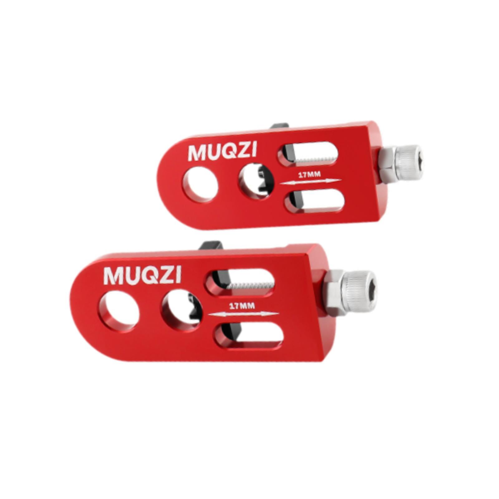 Magideal - 2 Tensores De Cadena De Bicicleta, Estabilizador De Cadena De Bicicleta, Ajustador De Tensión De Cadena De Bicicleta Para La Mayoría De Bicicletas Bmx Rojo