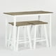 thumbnail image 3 of Juego Comedor Bar 3 Banquetas Walnut-Blanco, 3 of 7
