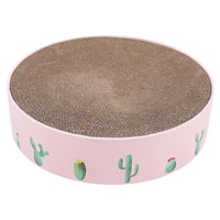 Magideal - Almohadilla Rascadora Para Cama, Redonda Para Rascar, Para Moler Gatitos, Muebles De Juguete Interactivos, Suministros Para Mascotas De Rosa