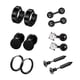 thumbnail image 3 of 6 Pares De Pendientes De Oreja Curve Barbell Helix Inoxidable Piercing Ear Jewelry Black, 3 of 3