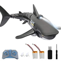 Coodoo - 2.4G Control Remoto Shark Toy 1: 18 Escala Alta Simulación Tiburón Tiburón Para Piscina Baño Gran Regalo Rc Juguetes De Barco Para Niños Y Niñas De Más De 5 Años
