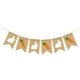 thumbnail image 1 of Bandera de imitación de conejo con forma de cola de golondrina, decoración para fiestas, estampado de lino de rábano, Pascua, 1 of 7