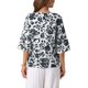 thumbnail image 3 of INSPIRE CHIC Estilo Blusa Floral Bohemia para Mujer Cuello en V Manga 3/4 Túnica Top S Negro, 3 of 6