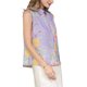 thumbnail image 4 of INSPIRE CHIC Blusa Floral sin Mangas para Mujer con Botones Camisa Casual de Verano 2XL Púrpura Claro, 4 of 5