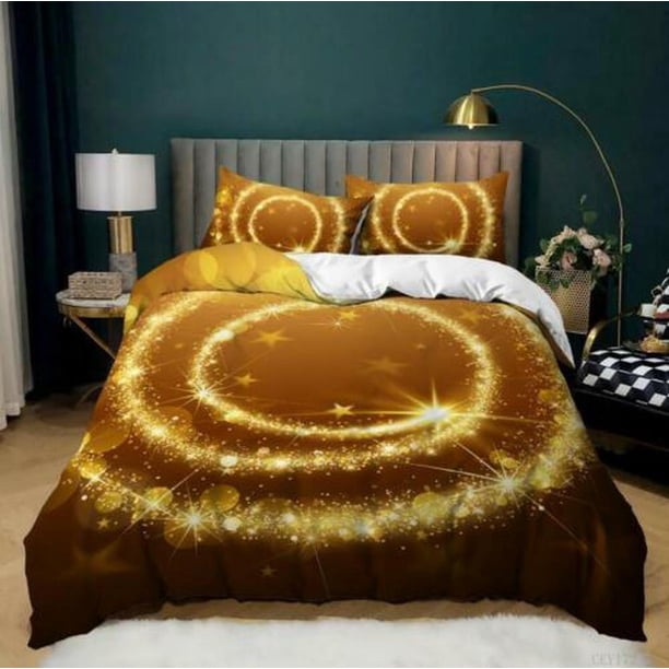Bright Starry Sky 0 CEY Quilt Duvet Cover Set Double Queen Bedding3-Piece Bedding Set
