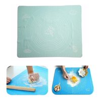 Genérico - Lámina Silicona Amasar Bizcocho Pizza Pan Fondant 50X40 Cm