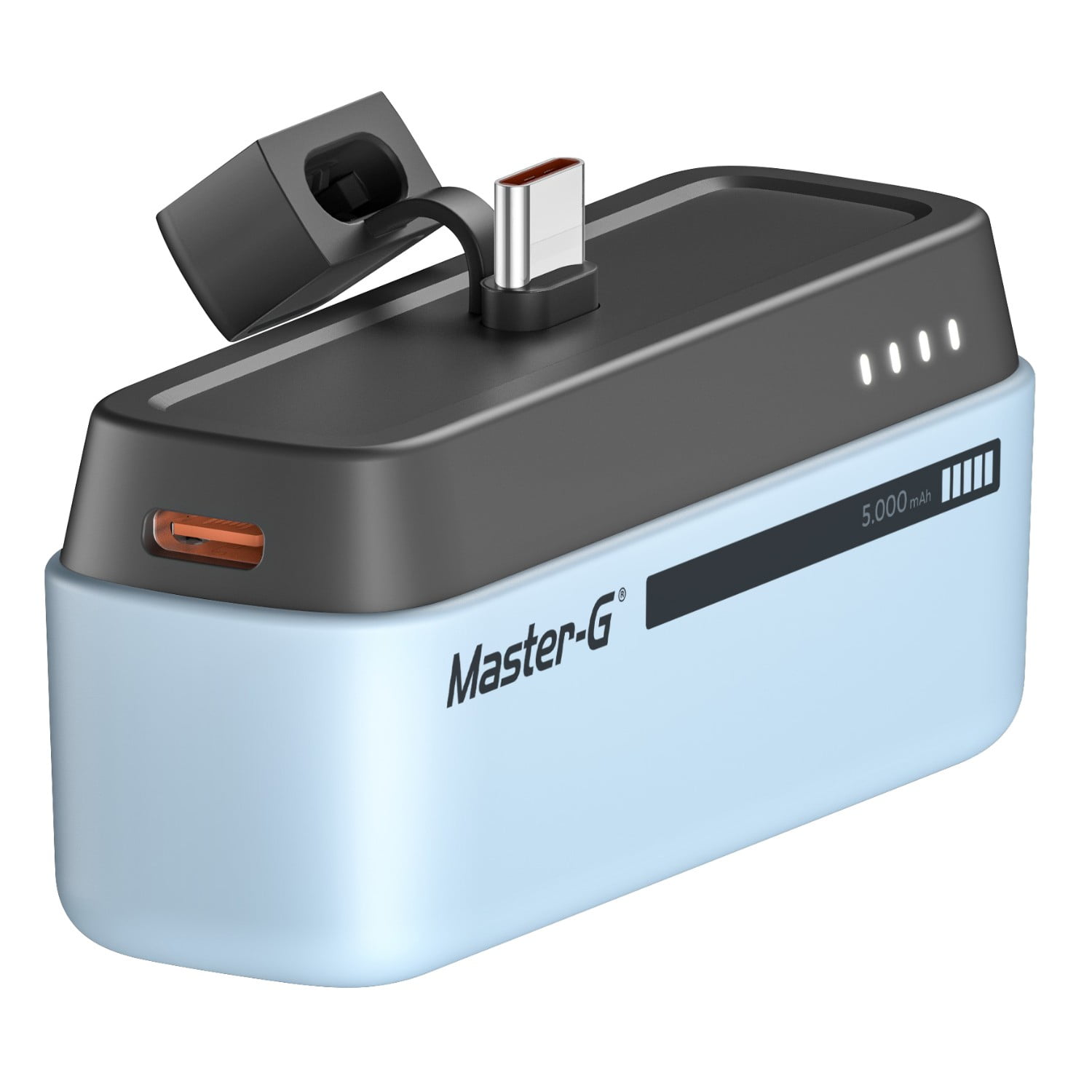 Cargador Base Portátil Pocket 5000mah Tipoc Celeste Master-g