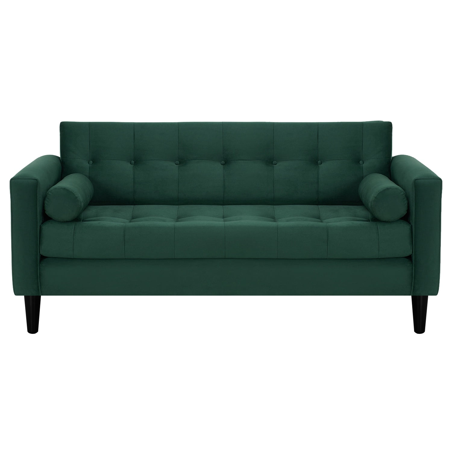 Bodevir - Sofa Retro 3c Felpa 00 Verde Botella