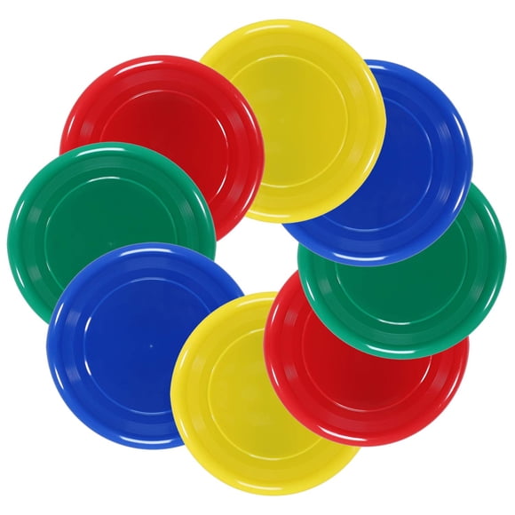 Juego de 8 unidades de plástico Flying Disc YDDS para niños (25 g) a granel