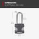 thumbnail image 3 of Candado Kwikset SmartKey Reconfigurable de Acero Laminado, Pack de 2, Plateado, 3 of 8