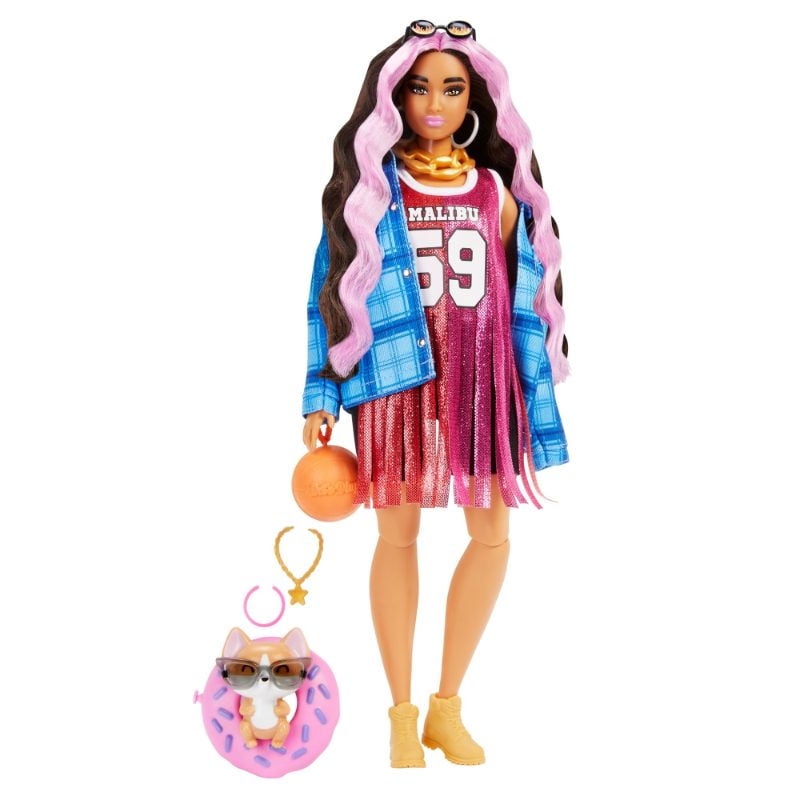 Barbie - Muñeca Extra Con Jersey De Basquetbol