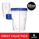 thumbnail image 2 of Recipientes de plástico Stock Your Home 950 ml (paquete de 6) con tapas, 2 of 8