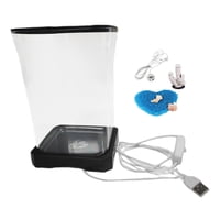 Ioensy - Acuario Pequeño Transparente De Escritorio Para Peces Betta, Para El Hogar, La Sala De Estar, Con Forma De Rana, Color Negro