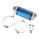 thumbnail image 3 of Escape de la motocicleta Silenciador Tubería Cubierta protectora contra el calor Heel Guard Blue, 3 of 5