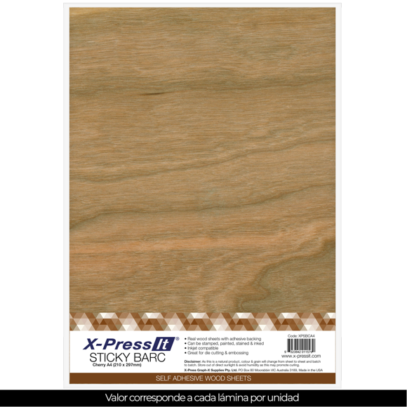 Sticky Bark Cherry A4 (Madera oscura) unidad
