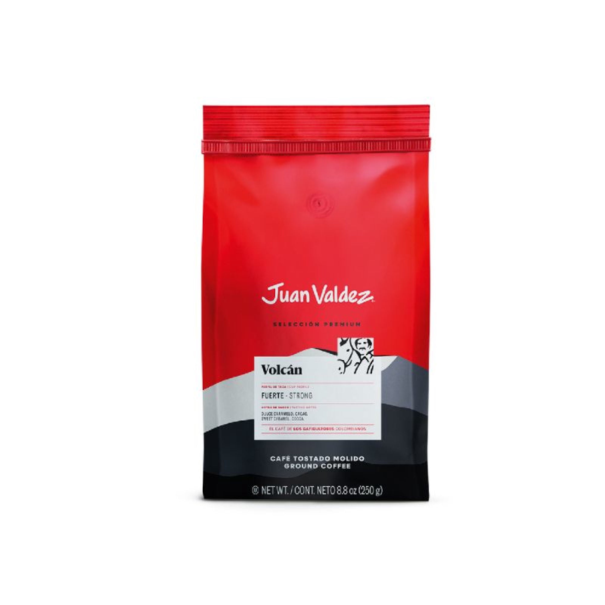 Café Grano Fuerte Volcan Bolsa 250 gr Juan Valdez