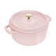 thumbnail image 1 of Cocotte STAUB de hierro fundido esmaltado de 4 qt, color rosa peonía, 1 of 8