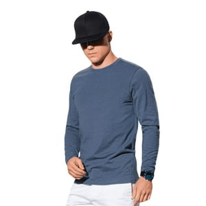 Home Fashion - Polera Hombre Manga Corta Cuello Redondo Azul Talla Xl