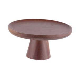 Magideal - Soporte De Madera Vintage Para Pastel, Bandeja De Servidor Para Exhibición De Pasteles, Plato Para Servir, Soporte De Exhibición Para Postre, Soporte M