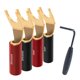 thumbnail image 1 of Conectores de altavoz AudioQuest SureGrip® 100 Multi-Spade, 1 of 1