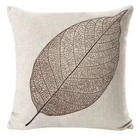 Hogarly - Funda De Cojín Hoja De Arce Otoñal 45X45 Decorativa Botánica