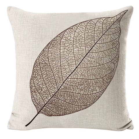 Hogarly - Funda De Cojín Hoja De Arce Otoñal 45X45 Decorativa Botánica