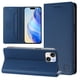 thumbnail image 2 of Funda Billetera con Soporte para iPhone 13/iPhone 14 Bloqueo RFID Plegable Azul, 2 of 6