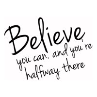 Rienda Libre Graphics - Decomural Believe You Can Inspirational Ws-43931