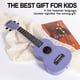 thumbnail image 4 of Ukelele AODSK Soprano Violet de 21 pulgadas para principiantes con accesorios, 4 of 9