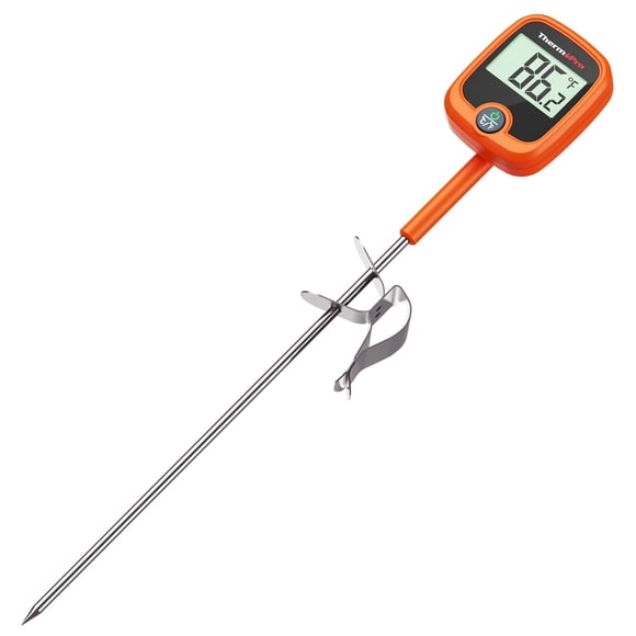 Termómetro Candy ThermoPro TP509 con clip para ollas, sonda de 8 pulgadas