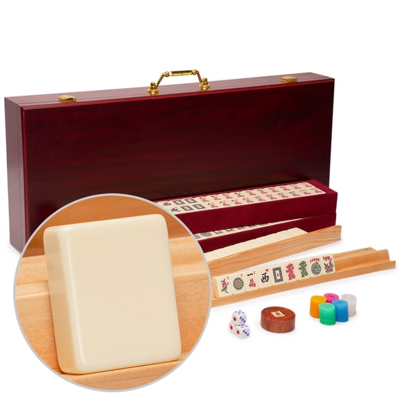 Set de Mahjong Americano Yellow Mountain Imports Classic Luxe