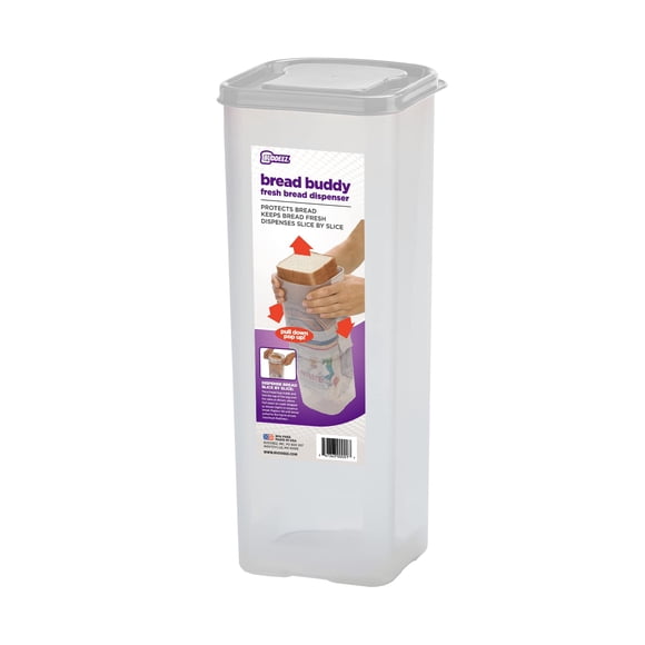 Bread Box Buddeez Bread Buddy Fresh - Recipiente de almacenamiento, color blanco