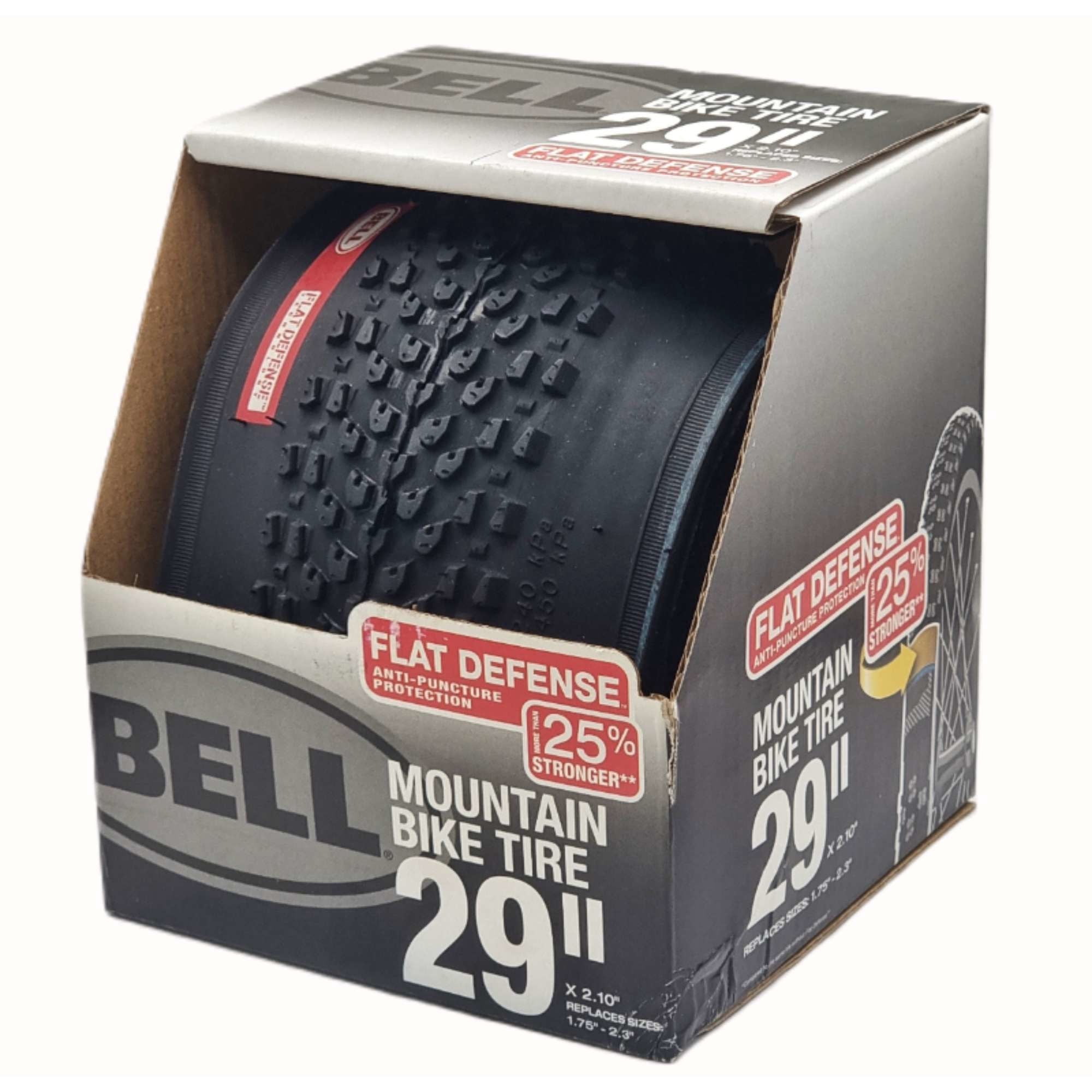 Paire De Pneus Vélo Confort BELL - 26 X 1.75 - Défense Contre Les